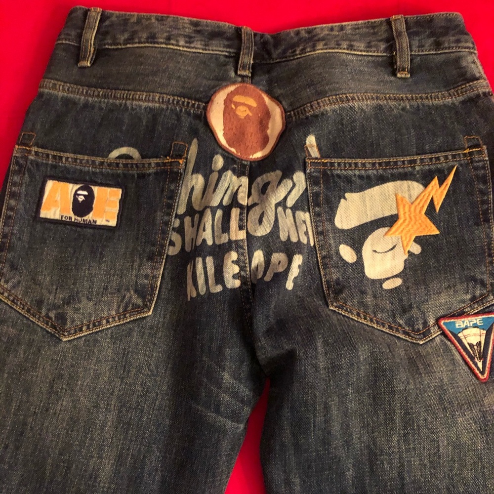 Bathing ape jeans Sz L / pants29-31